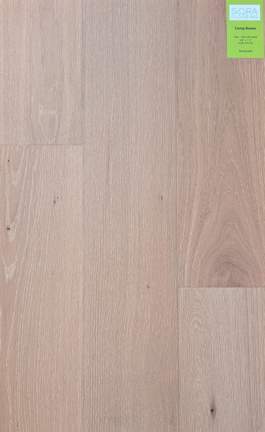 Monticello wood flooring sample