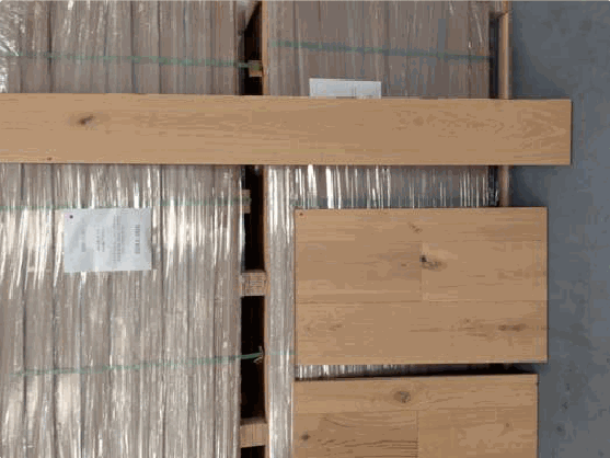 Simplicity Natural Oak · 9 in. wood flooring sample